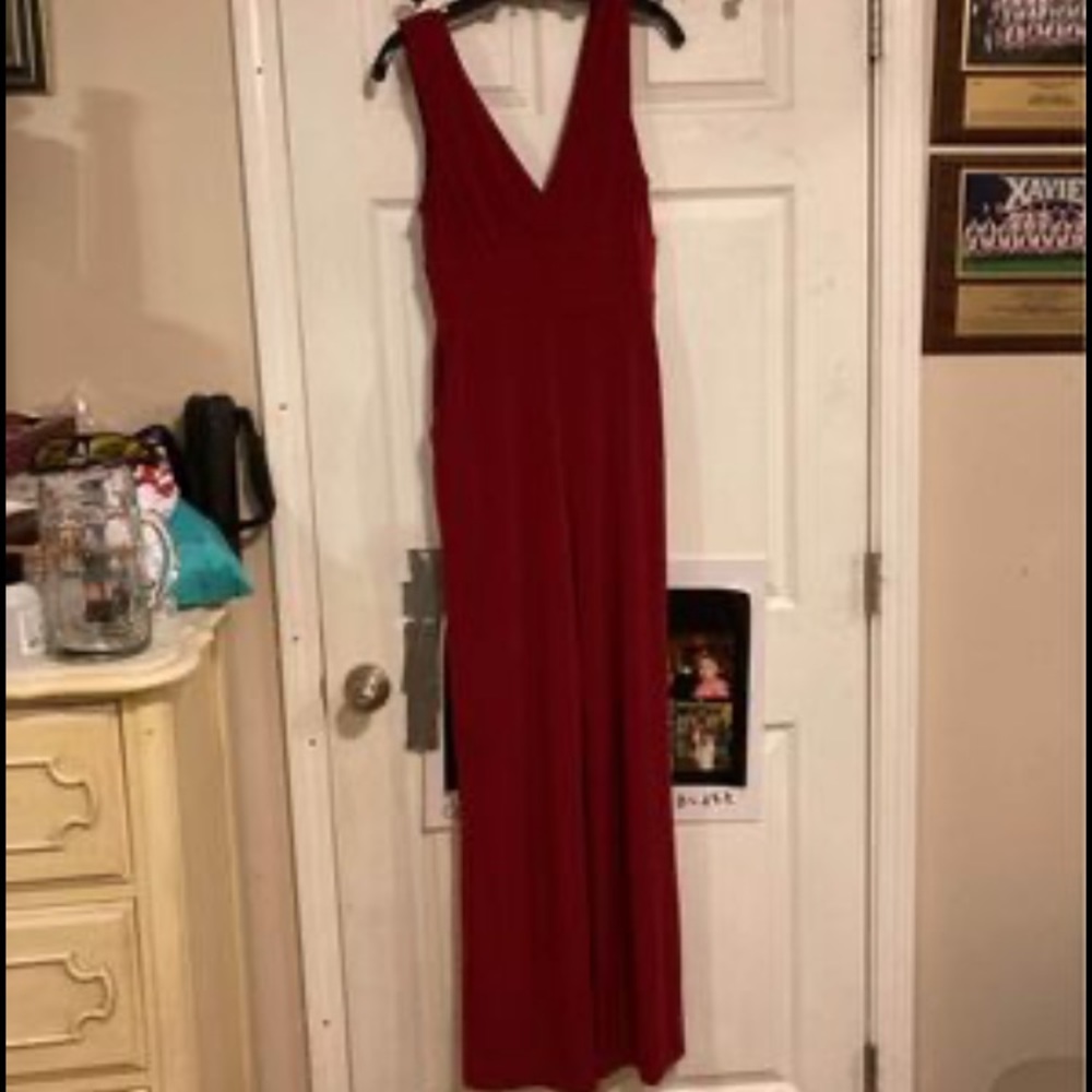 BCBGeneration Deep Red Jumpsuit, smalll